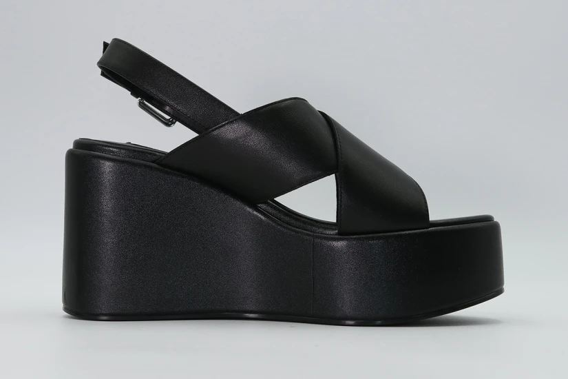 Karl Lagerfeld Wendy Kross Strap Sling Γυναικεία Πέδιλα Μαύρα