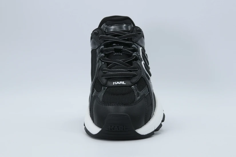 Karl Lagerfeld Orion Sidetrim Mix Ανδρικά Sneakers Μαύρα, Λευκά