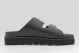 Karl Lagerfeld Kaia Double Buckle Γυναικεία Σανδάλια Μαύρα