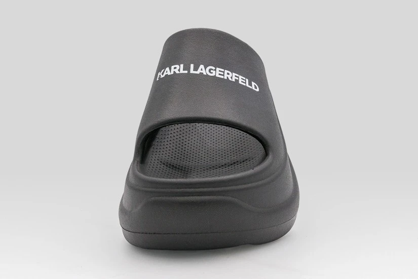 Karl Lagerfeld Kontour Slide Logo Γυναικείες Παντόφλες Μαύρες