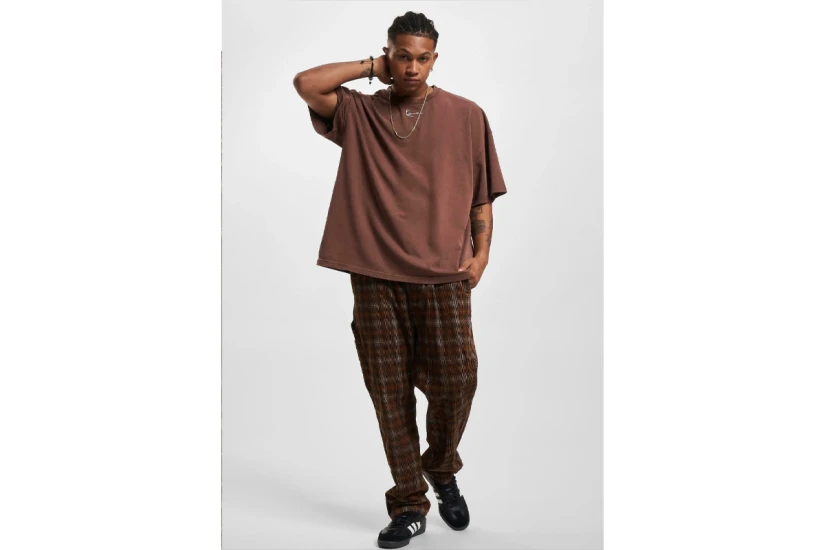 Karl Kani Small Signature Essential Ανδρικό Κοντομάνικο T-Shirt Καφέ