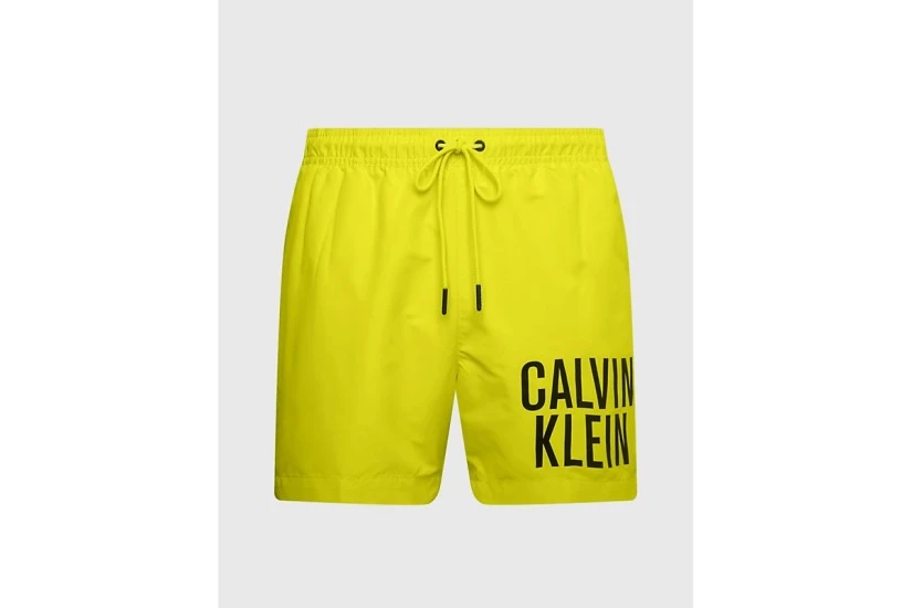 Calvin Klein Drawstring Ανδρικό Μαγιό Σορτς Κίτρινο Φλούο