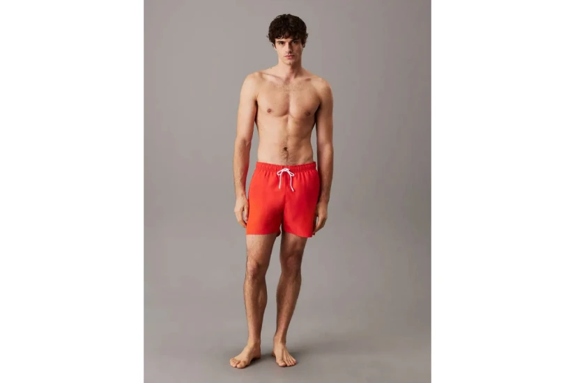 Calvin Klein Μεσαίου Μήκους Μαγιό Σορτς Πορτοκαλί
