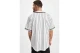 Karl Kani Serif Pinstripe Baseball Shirt Ανδρικό Κοντομάνικο Πουκάμισο Λευκό, Μαύρο