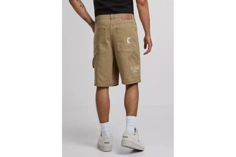 Karl Kani Og Washed Carpenter Ανδρική Βερμούδα Τζιν Μπεζ