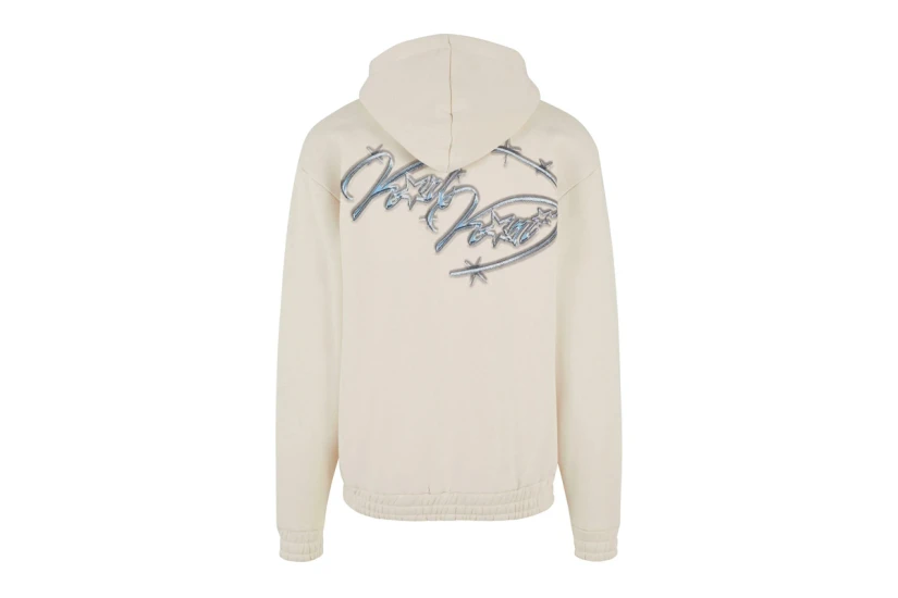 Karl Kani Authentic Star Logo Ανδρική Ζακέτα Με Κουκούλα Εκρού