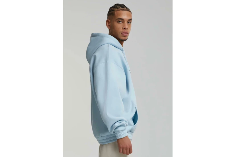 Karl Kani Authentic Star Logo Ανδρική Ζακέτα Με Κουκούλα Γαλάζια