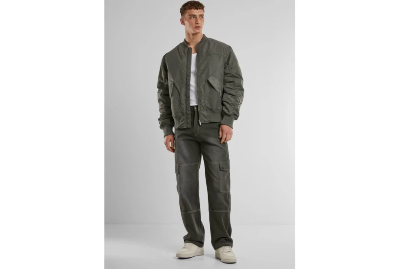Karl Kani Small Signature Distressed Ανδρικό Bomber Μπουφάν