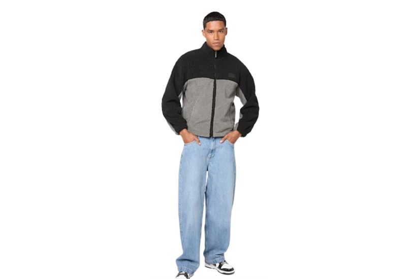 Karl Kani Signature Rubber Patch Teddy Ανδρική Ζακέτα Sherpa