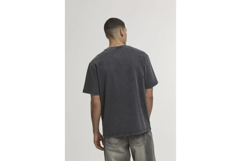 Karl Kani Signature Skyline Washed Boxy Print Ανδρικό Κοντομάνικο T-Shirt Ανθρακί