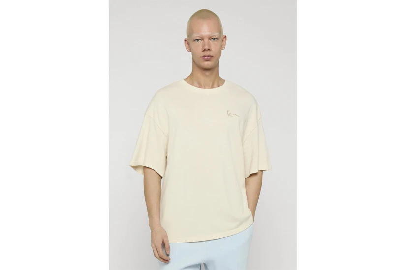 Karl Kani Signature Washed Ανδρικό Κοντομάνικο T-Shirt Ζαχαρί