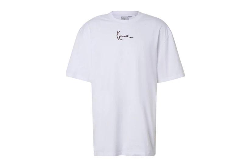 Karl Kani Signatute Hot Dog Ανδρικό Κοντομάνικο T-Shirt Λευκό, Κίτρινο, Καφέ