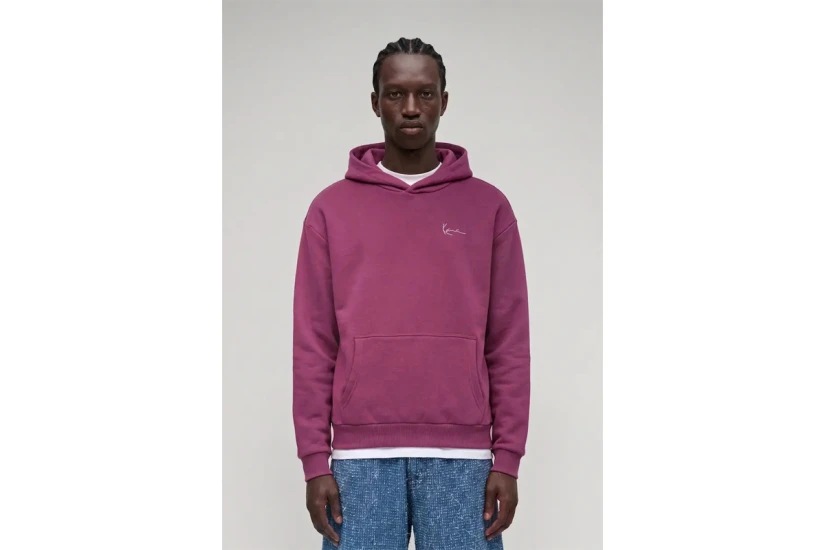 Karl Kani Signature Hoop Oversized Ανδρικό Φούτερ με Κουκούλα Βιολετί