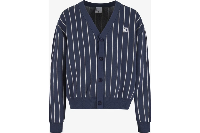 Karl Kani Pinstripe Jacquard Cropped Ζακέτα Πλεκτή Ανδρική (KM263-038-1)