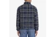 Karl Kani Victorian Check Teddy Troyer Ανδρική Μακρυμάνικη Μπλούζα Fleece με Φερμουάρ Μπλε Σκούρο, Λευκό