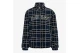 Karl Kani Victorian Check Teddy Troyer Ανδρική Μακρυμάνικη Μπλούζα Fleece με Φερμουάρ Μπλε Σκούρο, Λευκό