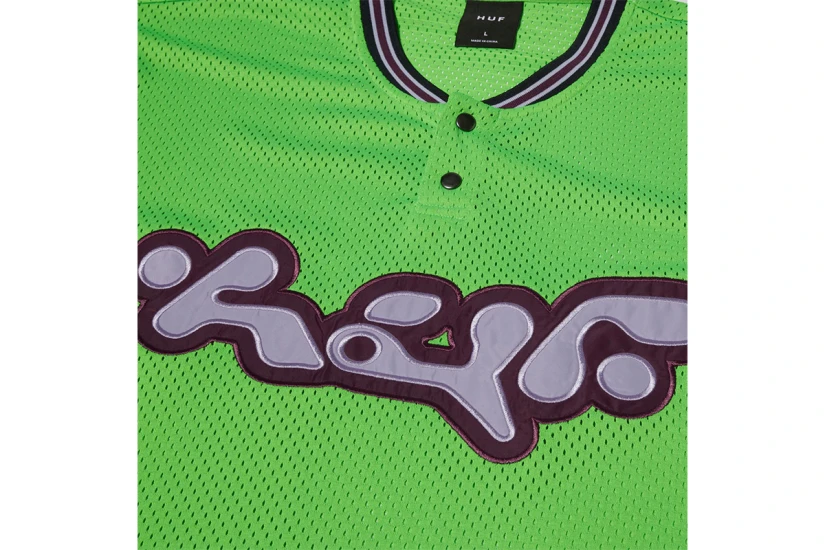 HUF Halftime Henley Ανδρικό Κοντομάνικο T-Shirt Πράσινο