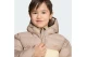 Adidas Originals Blocking Παιδικό Μπουφάν Puffer με Κουκούλα Μπεζ, Κίτρινο, Καφέ