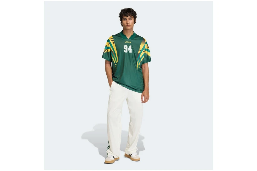Adidas Originals Santiago Aop Infill Jersey Ανδρική Φανέλα Κυπαρισσί, Κίτρινη, Μαύρη, Λευκή