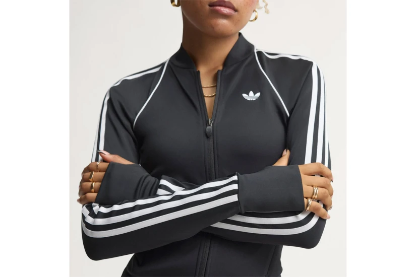 Adidas Originals Sport Superstar Midlayer Γυναικεία Πολυεστερική Ζακέτα Μαύρη