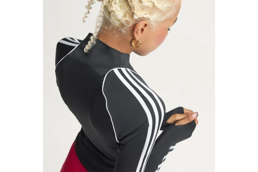 Adidas Originals Sport Superstar Midlayer Γυναικεία Πολυεστερική Ζακέτα Μαύρη