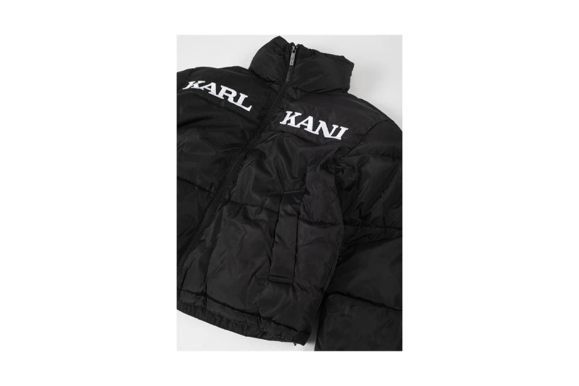 Karl Kani Retro Essential Γυναικείο Puffer Μπουφάν Μαύρο