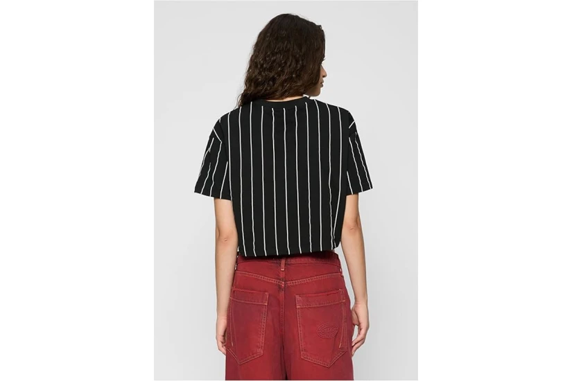 Karl Kani Small Signature Essential Γυναικεία Κοντομάνικη Cropped Μπλούζα