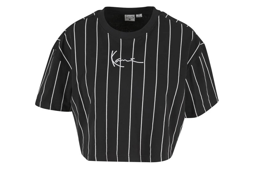 Karl Kani Small Signature Essential Γυναικεία Κοντομάνικη Cropped Μπλούζα