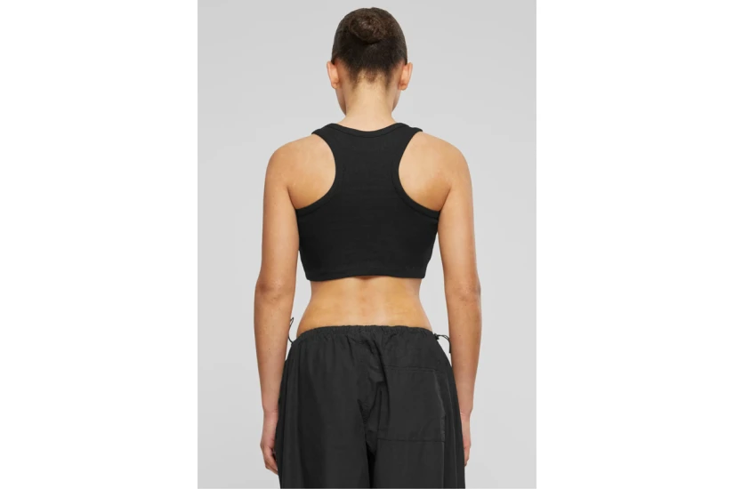 Karl Kani Small Signature Essential Γυναικεία Αμάνικη Cropped Μπλούζα