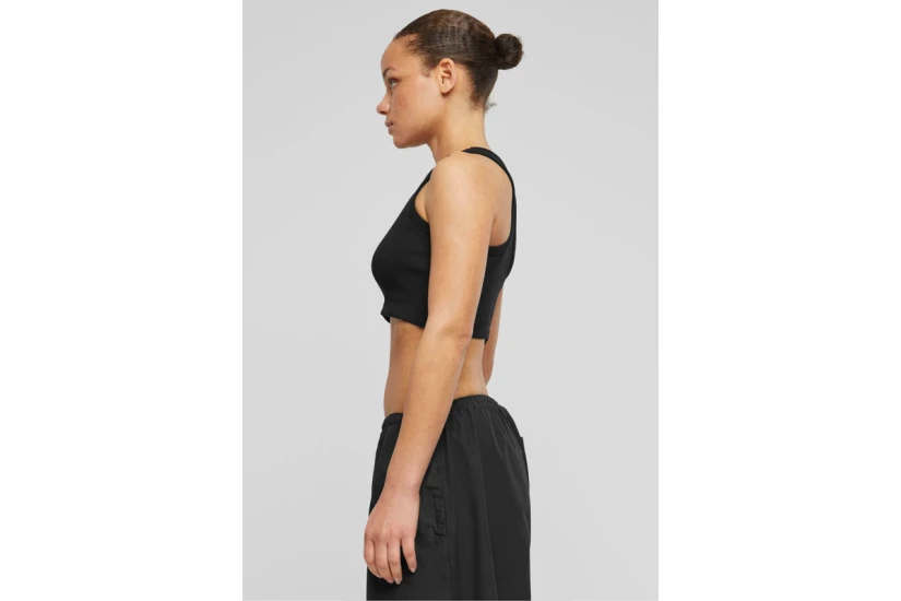 Karl Kani Small Signature Essential Γυναικεία Αμάνικη Cropped Μπλούζα