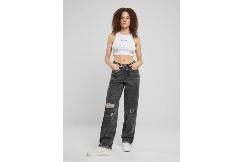 Karl Kani Small Signature Essential Αμάνικη Crop Top Μπλούζα