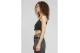 Karl Kani Γυναικεία Αμάνικη Crop Top Μπλούζα Μαύρη