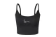 Karl Kani Γυναικεία Αμάνικη Crop Top Μπλούζα Μαύρη