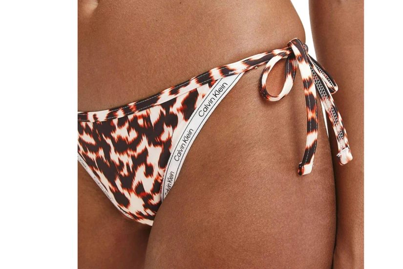 Calvin Klein String Side Tie Print Μαγιό Bikini Bottom Γυναικείο (KW0KW01862 0HE)