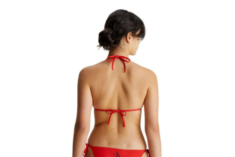 Calvin Klein Triangle-Rp Γυναικείο Μαγιό Bikini Top Κόκκινο