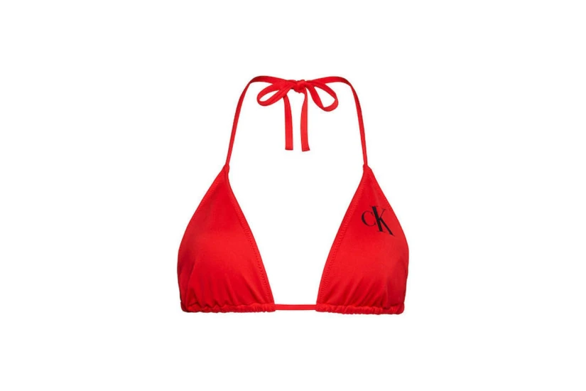 Calvin Klein Triangle-Rp Γυναικείο Μαγιό Bikini Top Κόκκινο