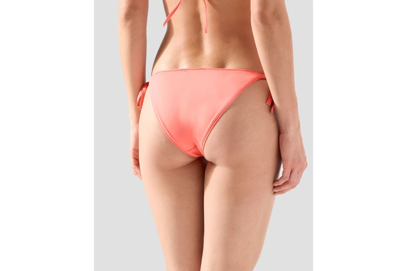 Calvin Klein Monogram Γυναικείο Μαγιό Bikini Bottom Κοραλλί