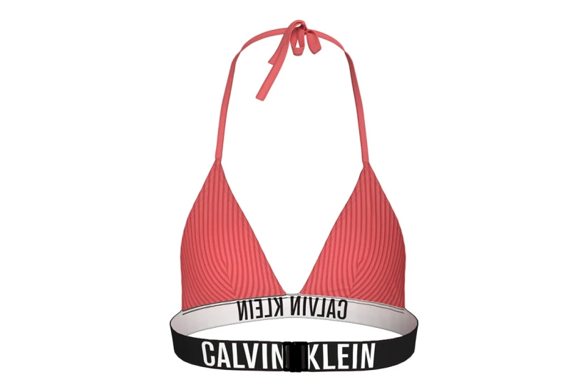 Calvin Klein Intense Power Triangle Γυναικείο Μαγιό Bikini Top Κοραλλί