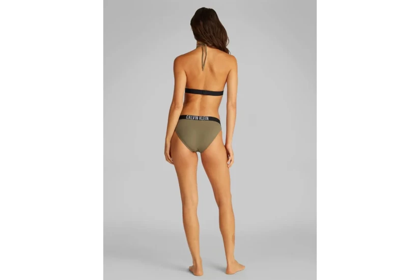 Calvin Klein Triangle Γυναικείο Μαγιό Bikini Top Χακί