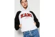 Karl Kani Serif Crop Raglan Hoodie Γυναικείο (KW224-005-1 WHITE)