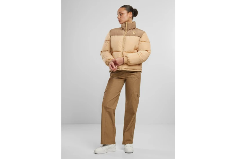 Karl Kani Reversible Γυναικείο Puffer Μπουφάν Μπεζ