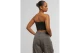 Karl Kani Retro Bandeau Top Γυναικείο Αμάνικο Crop Top Μαύρο, Κίτρινο