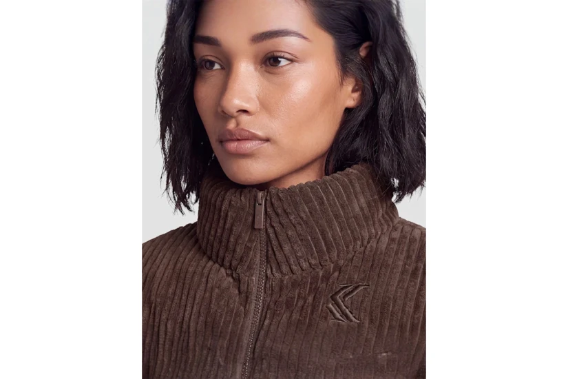 Karl Kani Og Corduroy Γυναικείο Μπουφάν Puffer Καφέ