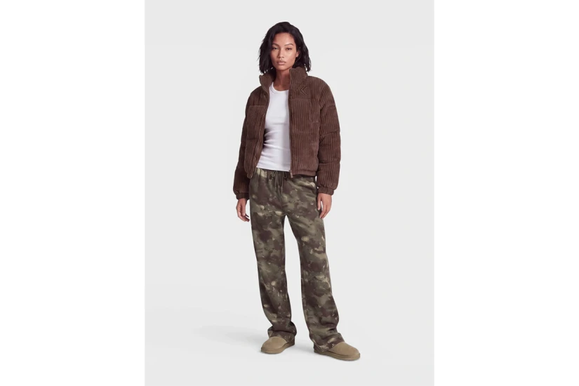 Karl Kani Og Corduroy Γυναικείο Μπουφάν Puffer Καφέ