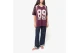 Karl Kani OG 89 Round Serif Football Jersey Γυναικείο Κοντομάνικο T-Shirt Βυσσινί, Μπεζ, Ροζ