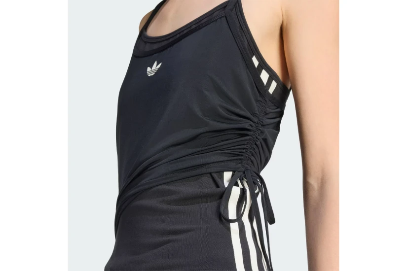 Adidas Originals Double Layered Γυναικεία Αμάνικη Μπλούζα Μαύρη