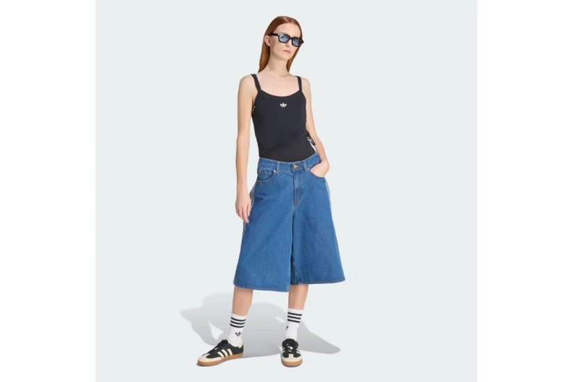 Adidas Originals Double Layered Γυναικεία Αμάνικη Μπλούζα Μαύρη