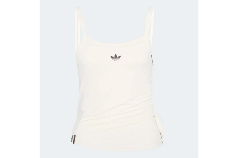 Adidas Originals Double Layered Γυναικεία Αμάνικη Μπλούζα Εκρού