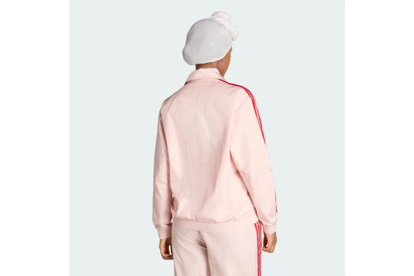 Adidas Originals Fb Tt Loose Γυναικεία Ζακέτα Nylon Ροζ, Κόκκινη