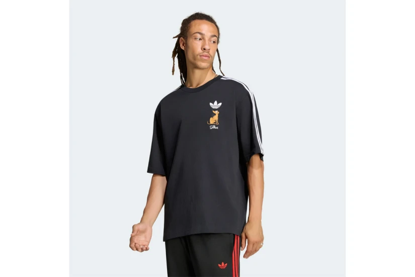 Adidas Originals Disney Little Santas Helper Graphic Ανδρικό Κοντομάνικο T-Shirt Μαύρο, Διάφορα Χρώματα